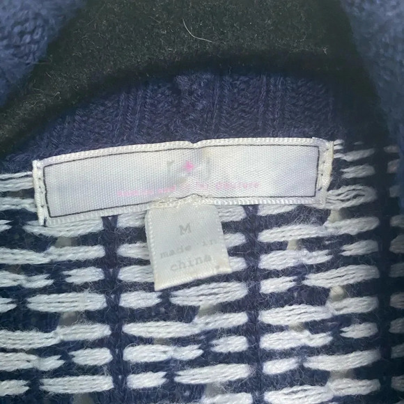 💕ROMEO AND JULIET COUTURE💕 blue white open cardigan - Picture 4 of 9